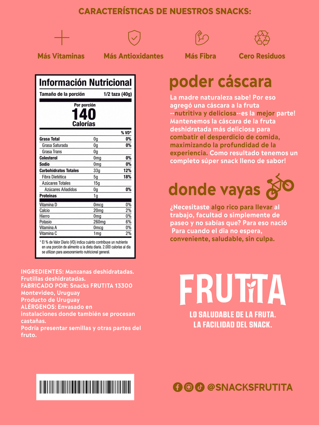 Frutita Frutilla y Manzana