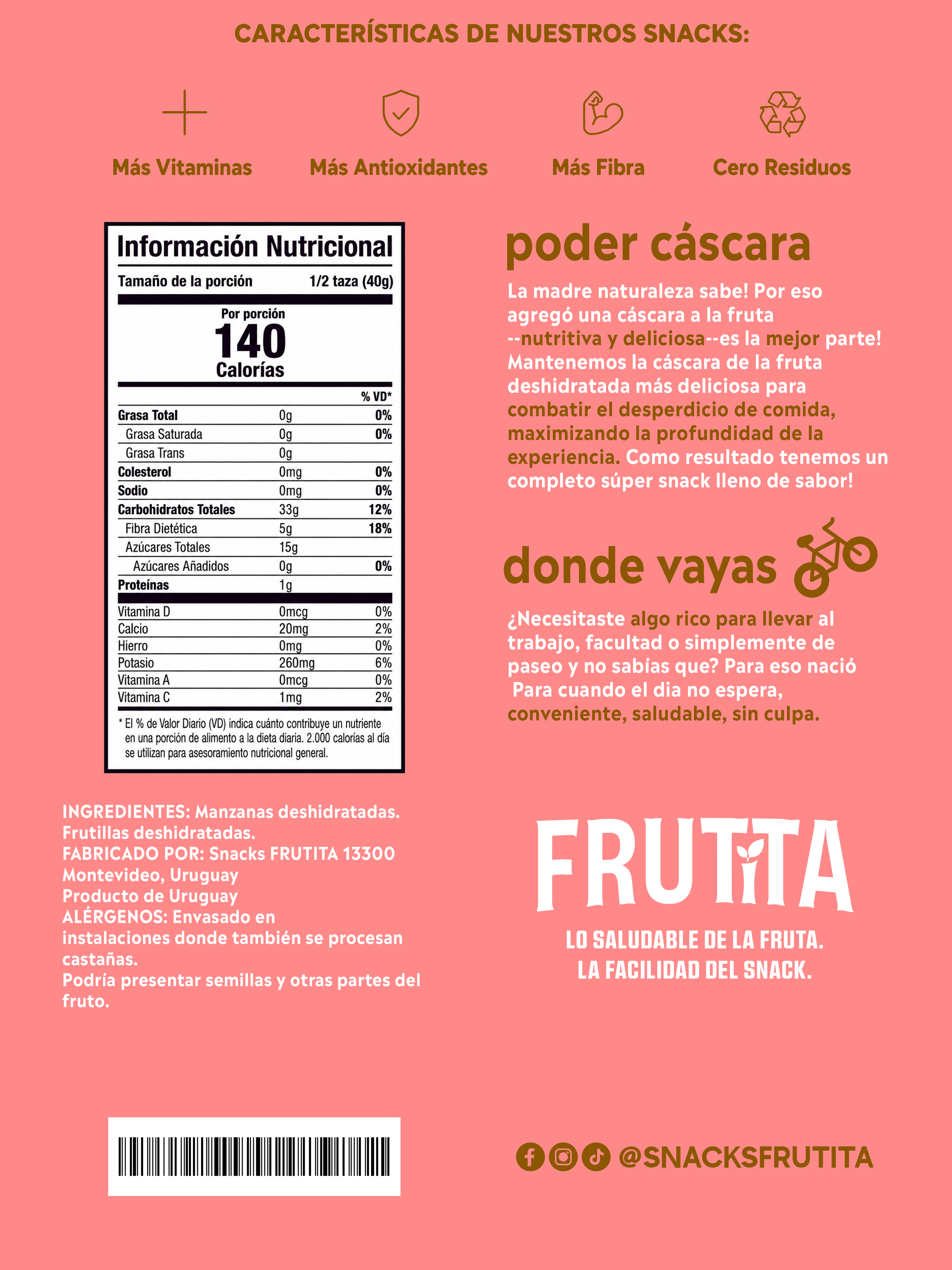 Frutita Frutilla y Manzana