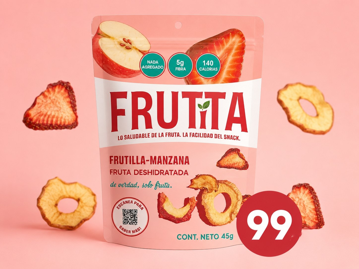 Frutita Frutilla y Manzana