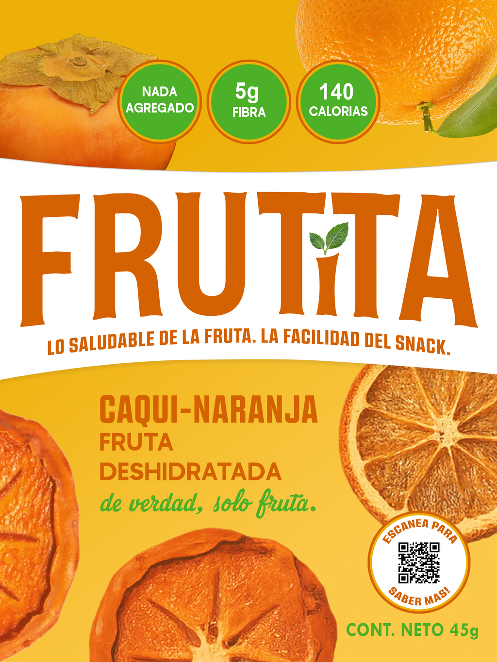 Frutita Caqui y Naranja